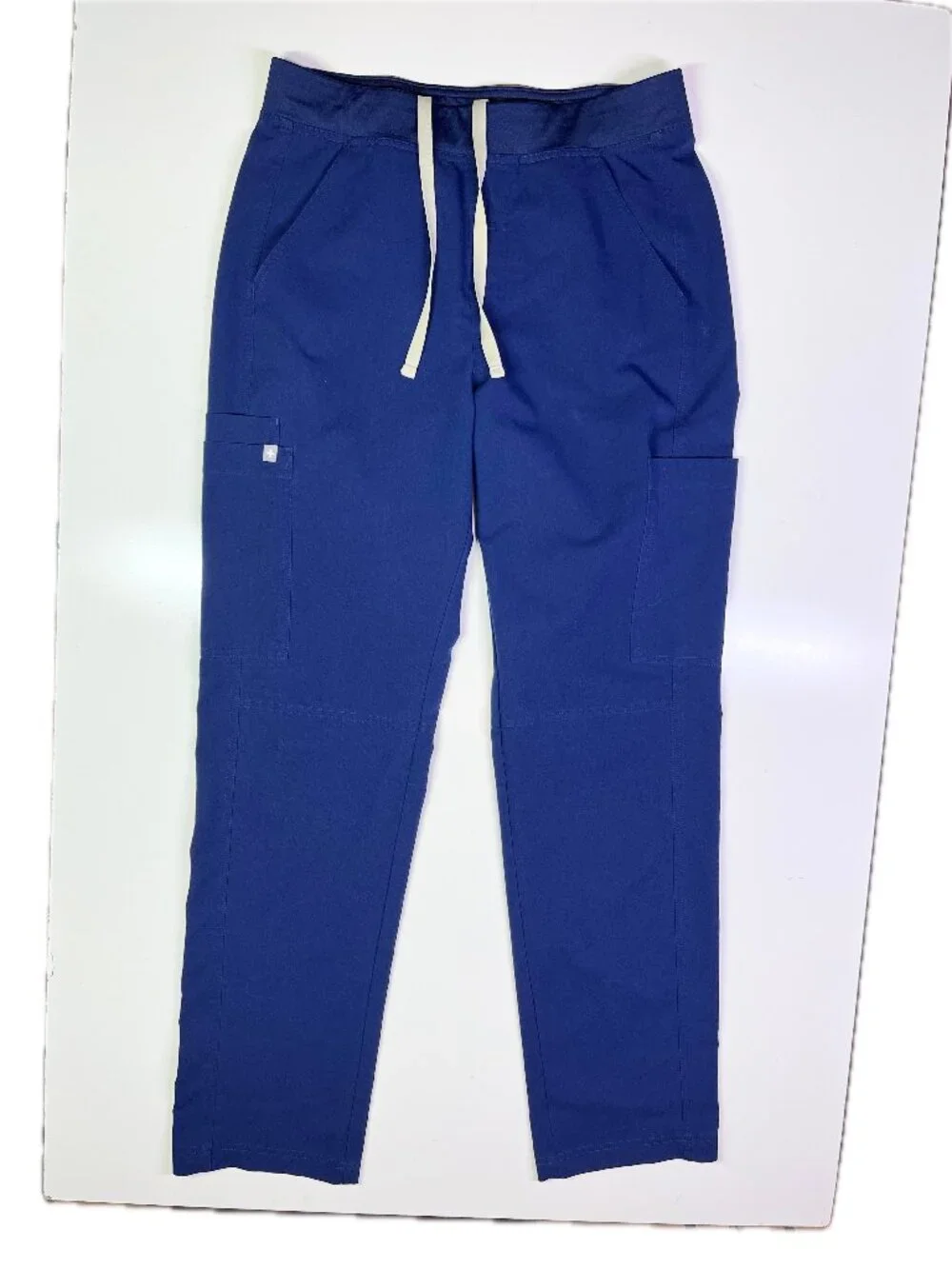 FIGS Men's Size M Navy Blue Axim Cargo Scrub Pants Pull-On